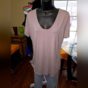 Athleta, Light Purple, Tee, Sz MT